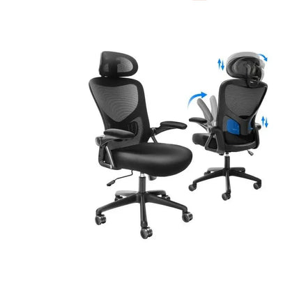 Ergonomische Bureaustoel - Executive Stoel - Gamingstoel - Kantoorstoel - Stoelen - Met Verstelbare Lendensteun - Schuifbare Zitting - In Hoogte Verstelbaar - Lichaamsondersteunende - Met Wieltjes - Slide-zitmodel