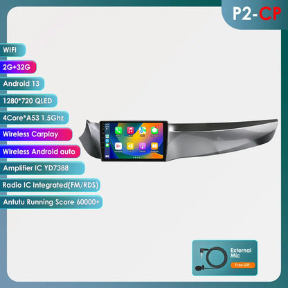 Android 14 Autoradio – Car Multimedia Systeem – Navigatie Speler – Touchscreen Stereo – Octa-Core 2.0 GHz Processor – 9 Inch HD Display