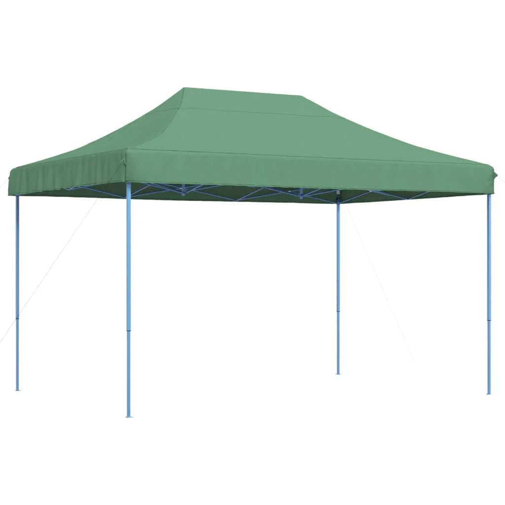 Partytent - Paviljoen - Tent - Easy Up Partytent - Opvouwbare Partytenten - Tuinpaviljoen - 410x279x315 cm - Geschikt voor Familiecamping & Tuinactiviteiten - Groen