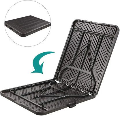 Campingtafel - Vouwtafel - Picknicktafel - Speltafel - Serveertafel - Inklaptafel - Draagbare - Inklapbaar - voor Buiten - Binnen - Achtertuin - Tuin - Barbecue - 180 x 76 x 74 cm - Grijs
