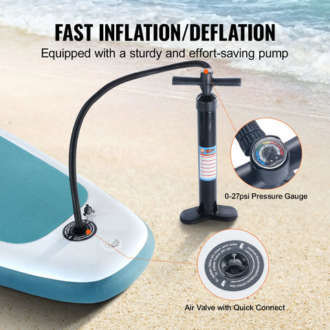 Sup Board - Supboard - Sup Board Inflatable - Kayak - Paddle Board - Kayak - with SUP Board Pump Paddle Fin Phone Bag Backpack Ankle Strap Repair Kit Anti-slip Deck - 10.6x33x6
