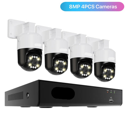 Bewakingscamera Systeem – Beveiligingscamera – CCTV Camera – Surveillance Camera – PTZ Camera – 8MP Ultra HD – AI Detectie Personen & Voertuigen
