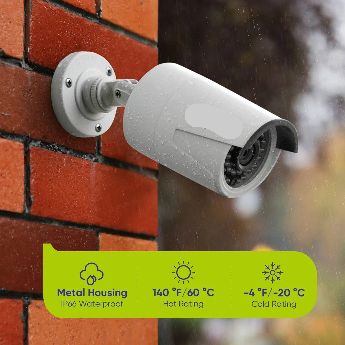 Beveiligingscamerasysteem - 3MP Camera - 8CH NVR - Menselijke - AI-detectie -  Openlucht - Buiten - Draadloos - CCTV camerasysteem - IP66 Waterdichte - Bewakingscamera - Beveiligingscamera -  Bedraad CCTV Systeem met Audio en Nachtzicht - 4 Stuks - Wit