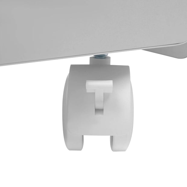Pedicure Stool -  Nagelbank - Stoel schoonheidssalon - Manicure Chair - Footbath Stool with Wheels - 20kg - Wit