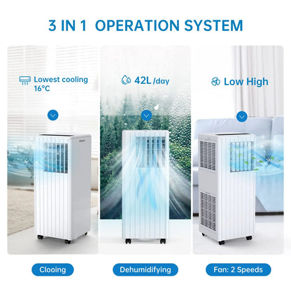 Mobiele Airco – Airconditioner – Verkoeler – Ventilator – Ontvochtiger – Voor Ruimtes Tot 25 m² – R290 Koelmiddel