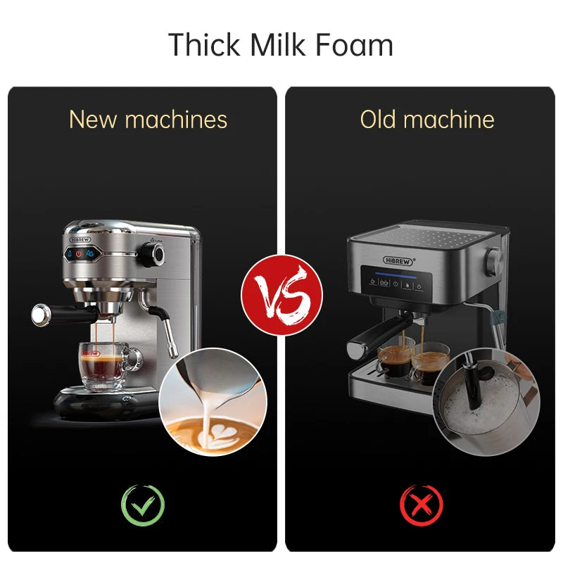 HiBREW Espressomachine Handmatig - Espresso Maker - Espressomachine Met Koffiebonen - Praktisch - Stijlvol - QUORE