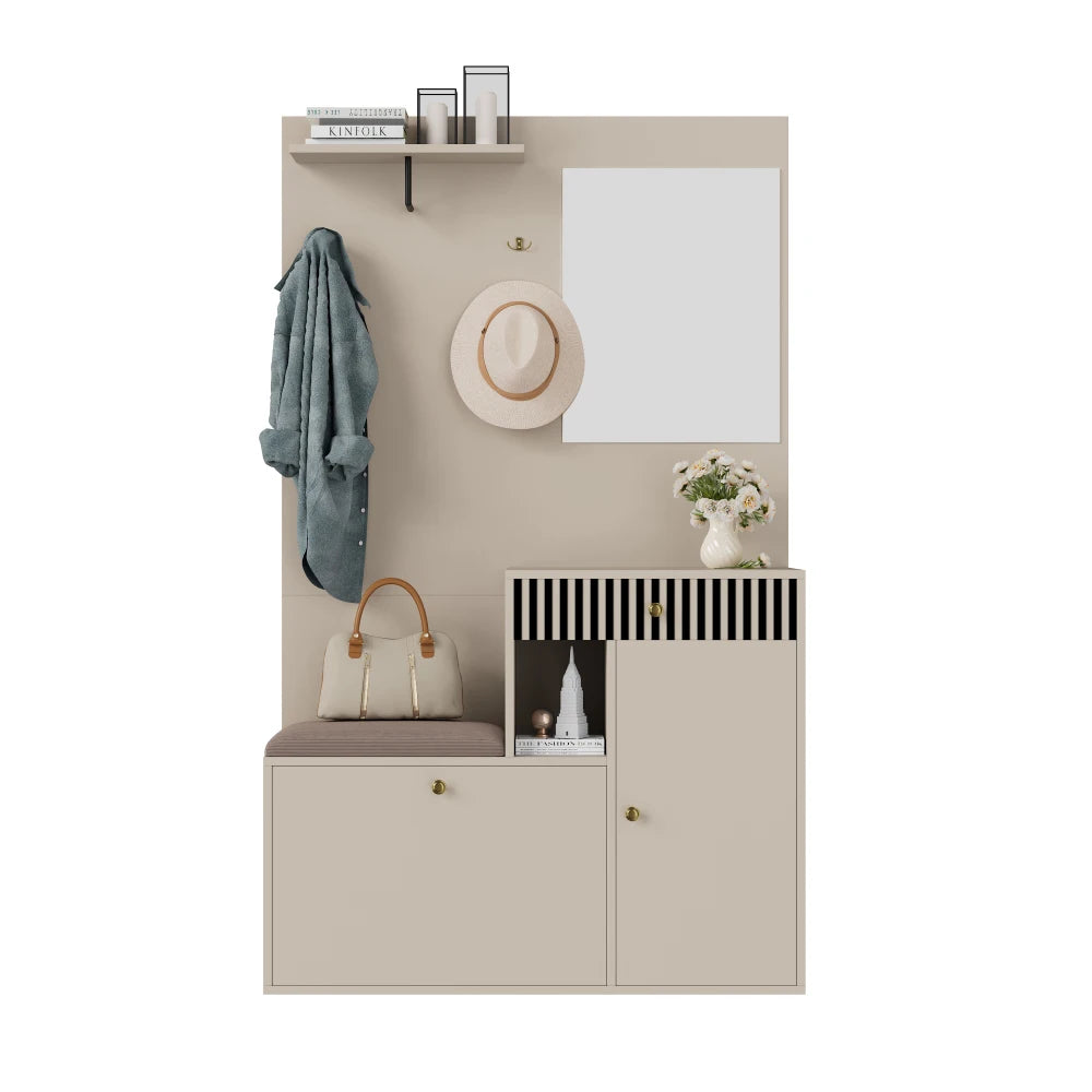 Verstelbare Salontafel – Coffee Table – Bijzettafel – Opbergtafel – Living Table – Variant CQY-as Show – Met LED Vloerlamp – Met Veel Opbergruimte