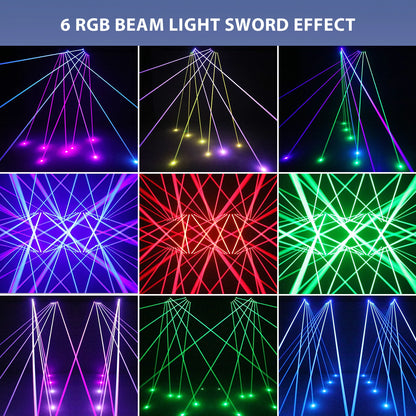 Movinghead Verlichting – RGB Laser Licht – DJ Licht – Podiumverlichting – Disco Spot – 60W Vermogen – 3-Assige Rotatie - QUORE