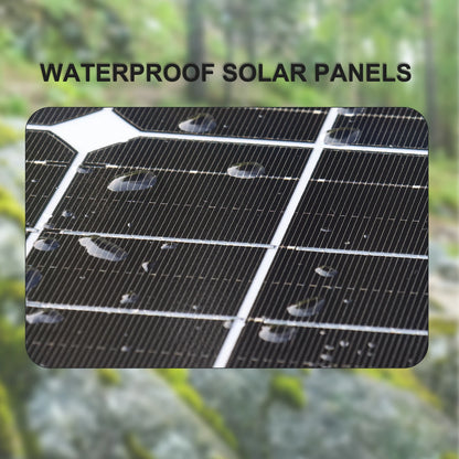 Zonnepaneel - Zonnepanelen - Monokristallijn - 150W - Waterdicht IP65  - Voor Balkon, Camper & Off-grid Systeem - Breed Inzetbaar - QUORE