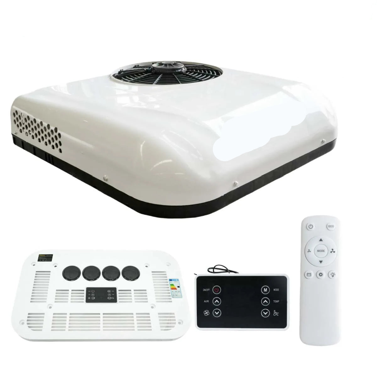 Dak Airconditioner - Air conditioning - Rooftop Airco - 12V Efficiënte Koeling - Caravan Airco - Met Afstandsbediening - voor Campers, RV’s & Trailers – Stille en Snel Koelende Parkeerairco