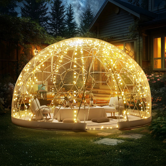 Tent - Garden Light Dome - Garden Dome House - 9.5FT Dome Tent - Waterproof - Garden Dome - Outdoor Dome - Patio Dining/Party Camper
