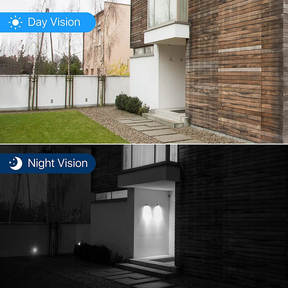 Beveiligingscamerasysteem - 1080p HD - Openlucht- Bewakingscamera - Beveiligingscamera - IP66 Waterdichte - met Nachtzicht tot 25 Meter – Weerbestendige Outdoor Cameras - 4 Stuks - Zwart - QUORE