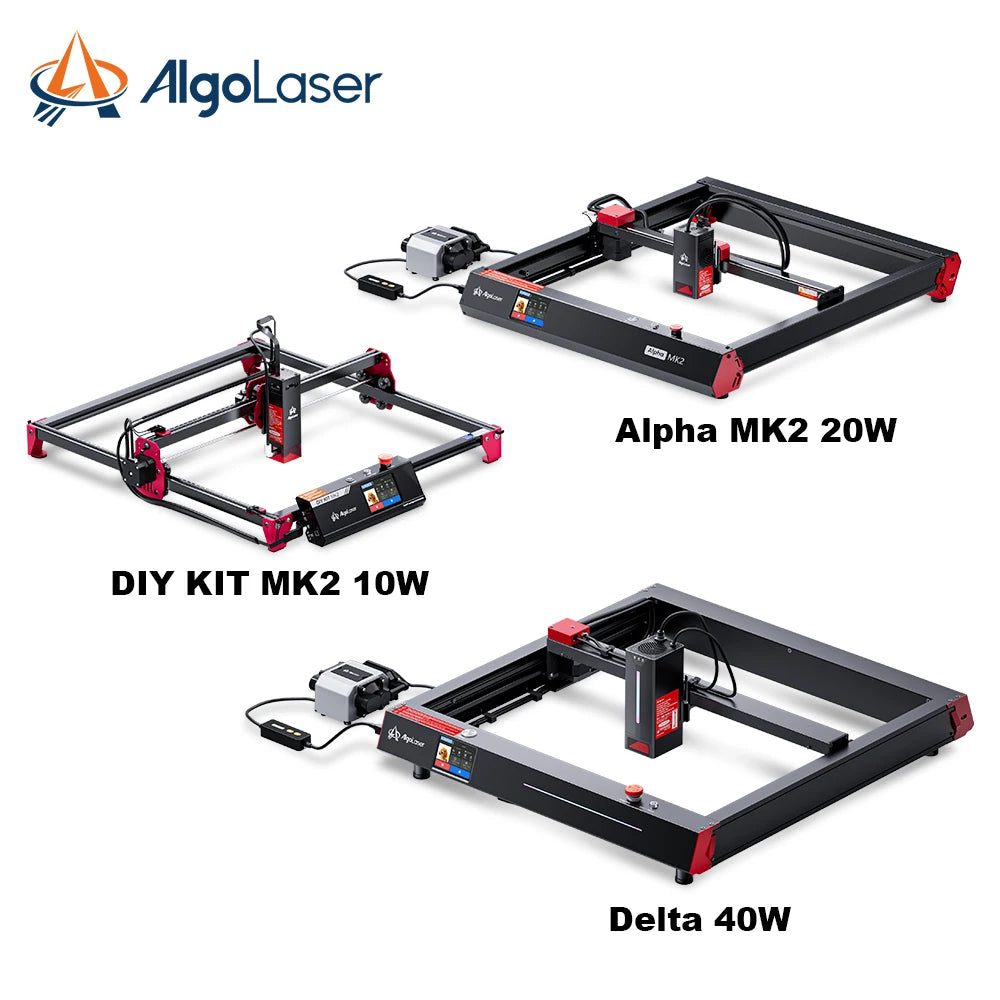 AlgoOS 2.4 Version Touch Screen Series AlgoLaser Delta 22W 40W Alpha MK2 20W 10W Plywood Woodworking Tools CNC Rounter Engraver - QUORE