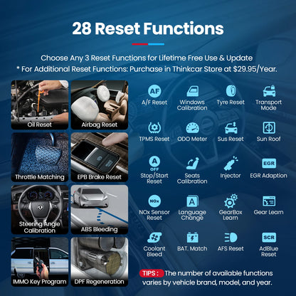 OBD2 Scanner - OBD - Diagnosecomputer - Uitleesapparatuur Auto -  Auto Accessoires - Storing Verwijderen - Auto Uitlezen - 3 Reset Services - Systeem Scanner - 7" Touchscreen - QUORE