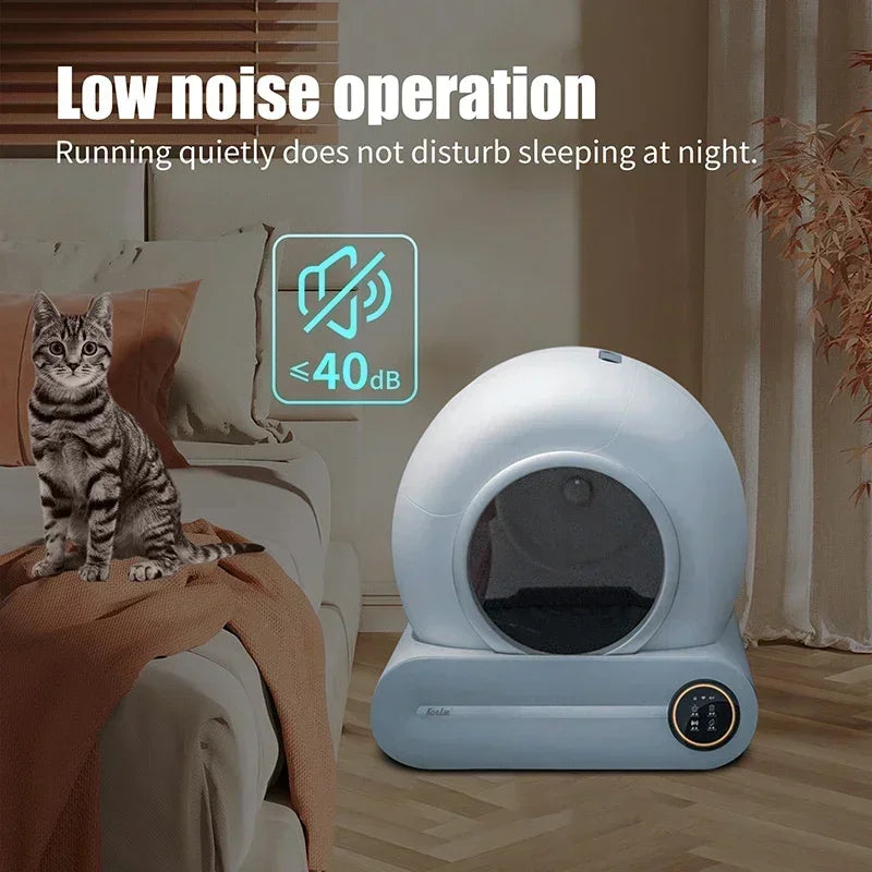 Kattenbak – Kattentoilet – Zelfreinigende Kattenbak – Automatische Kattenbak – Slimme Kattenbak – Volledig Gesloten Design – Inclusief Ozon Luchtverfrisser