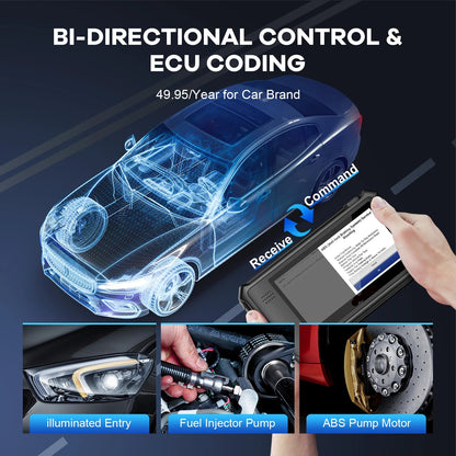 OBD2 Scanner – Autodiagnose Tool – Foutcode Reader – Auto Diagnoseapparaat – Systeemcontrole – 28 Resetfuncties – Wifi Updates - QUORE