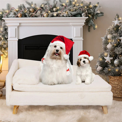 Hondensofa - Hondenbank - Hondenbed - Hondenkussen - Luxe Verhoogde - voor Kleine - Middelgrote Honden - en Katten - Middelgroot