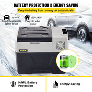 Koelkast - Minikoelkast voor Dranken - Minifridge - Minikoelkast Eten & Drinken - Minikoelkast - 110-240V - Compressorkoeler - Autokoelkast - 40L