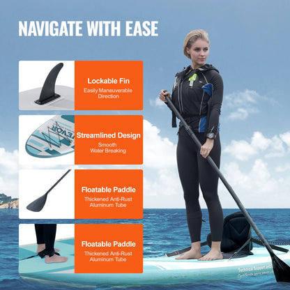 SUP Board - Supboard - Sup Board Inflatable - Kayak - Paddle Board - Kayak - Inflatable Stand Up Paddle Board - with removable Kayak Seat Paddle - 10ft x 33in x 6in