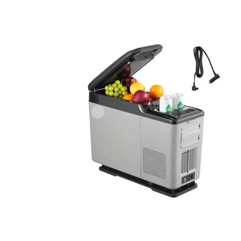 Auto Koelbox - Compressor Koelbox - Compressor Koelkast - Koelbox - 15L- Armsteun Koelkast - -20°C tot 20°C - Draagbare - Mini Koelkast - met LED & Bluetooth - voor Auto & Camping - QUORE