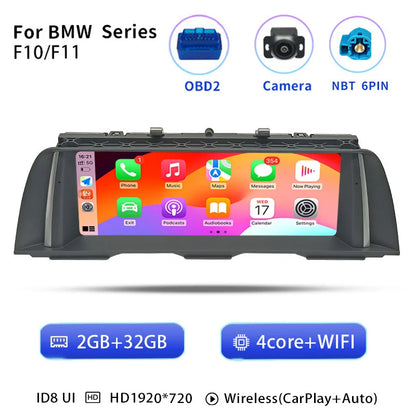2-DIN Autoradio – Android Autoradio – Multimedia Speler – Auto Navigatie – CarPlay Systeem – 10,25 Inch Touchscreen – 6GB RAM 32GB ROM NBT OBDCam