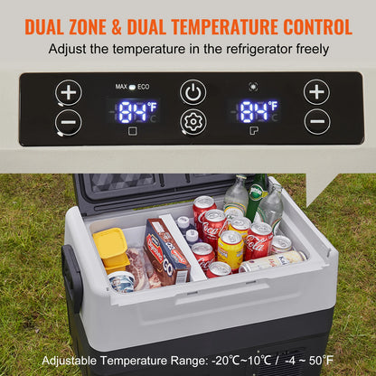 Draagbare Koelbox – Mobiele Koelbox – Mini Koelkast – Camping Koeler – 45 Liter Inhoud – Temperatuurbereik -20°C Tot 10°C – Stil En Energiezuinig