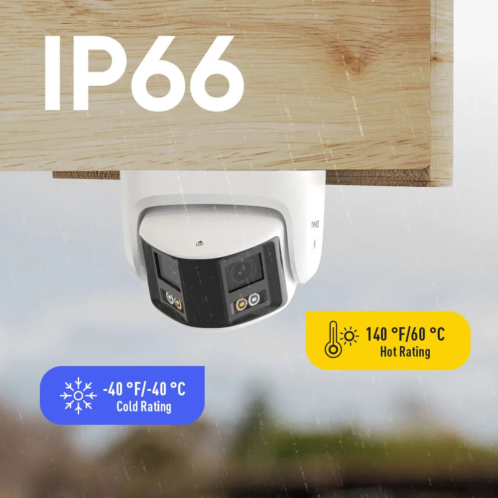 ANNKE 180° 6MP POE Video Surveillance System DUO POE Dual Lens Outdoor Video Camera AI Human Detect Security Camera 8MP NVR