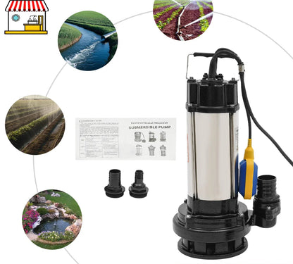 Dompelpomp – Waterpomp – Vuilwaterpomp – Onderwaterpomp – Roestvrij Staal – 1.5 kW – 36 m³/Uur