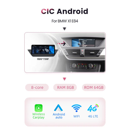 Multimedia Speler – Autoradio – Navigatiesysteem – Touchscreen – Android Auto – 10,25 Inch IPS Scherm – Draadloze CarPlay & Ingebouwde GPS