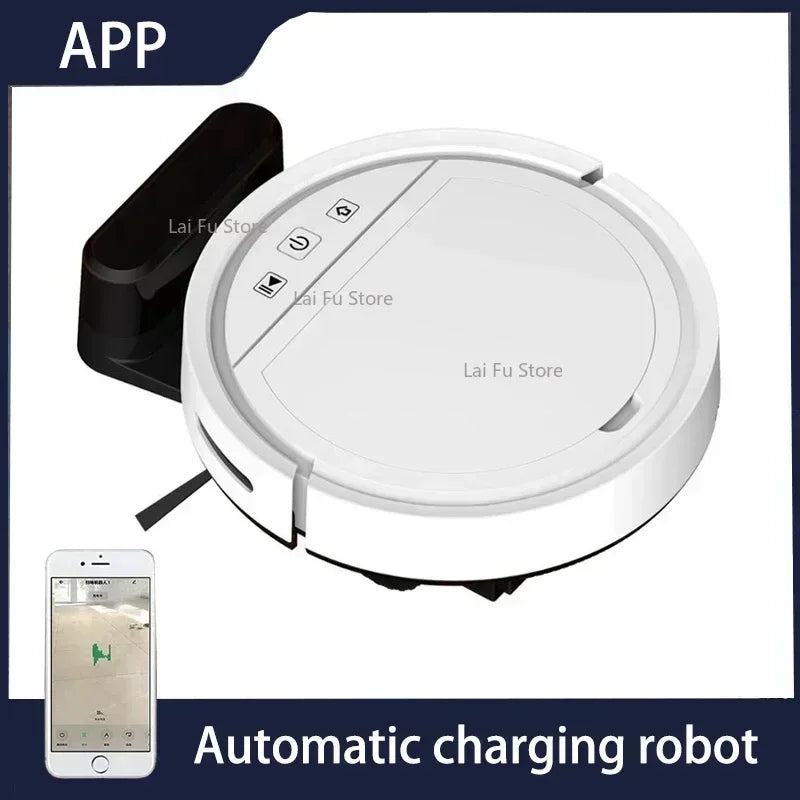 Robotstofzuiger – Dweilrobot – Stofzuiger Robot – Automatische Stofzuiger – Dweilfunctie – 2500 Pa Zuigkracht – 26 cm Groot Dweiloppervlak