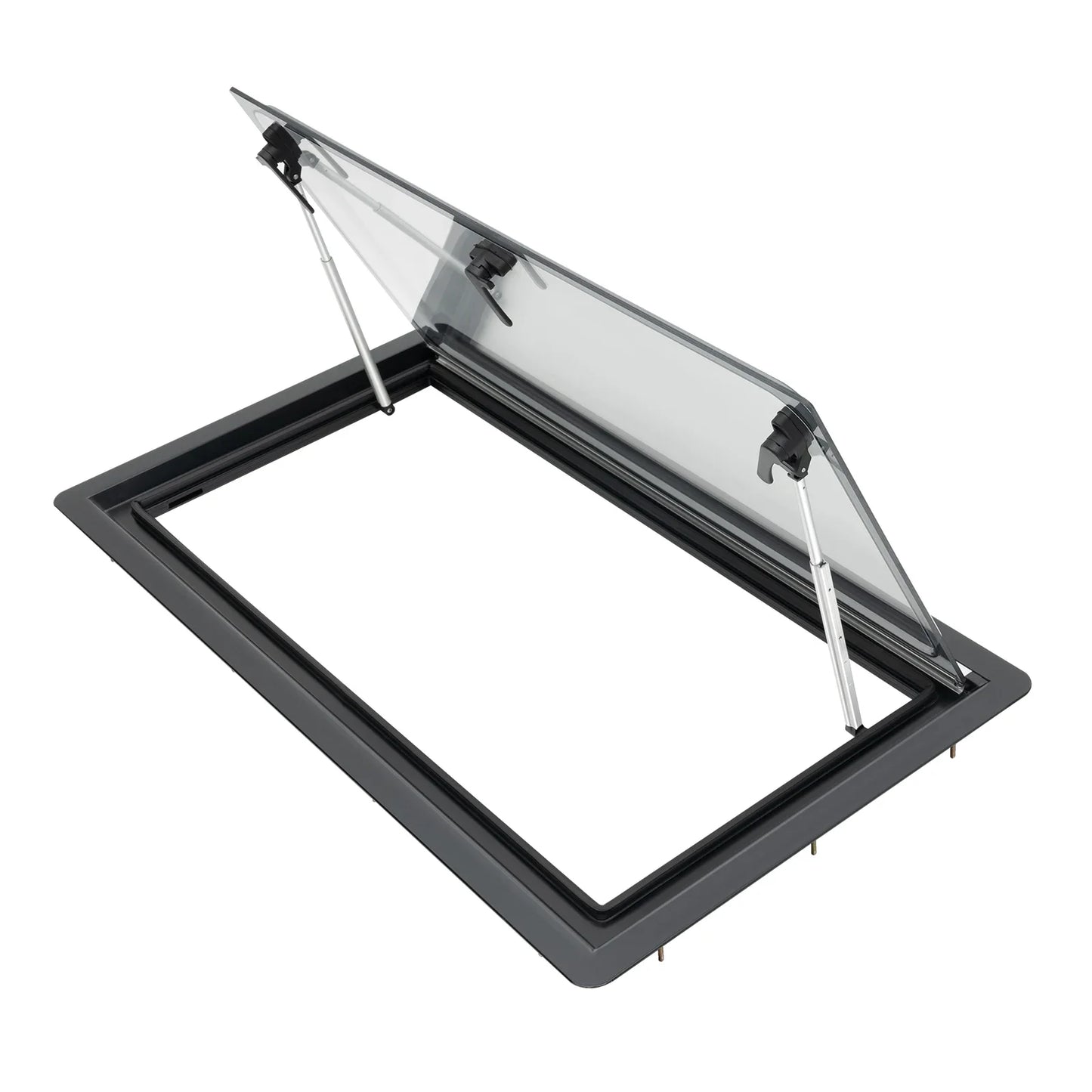 Ventilatieraam Caravan – Ventilatierooster – Caravanraam – Insectenhor – Aluminium Frame – Verstelbare Openingen – Dubbel Acryl Glas