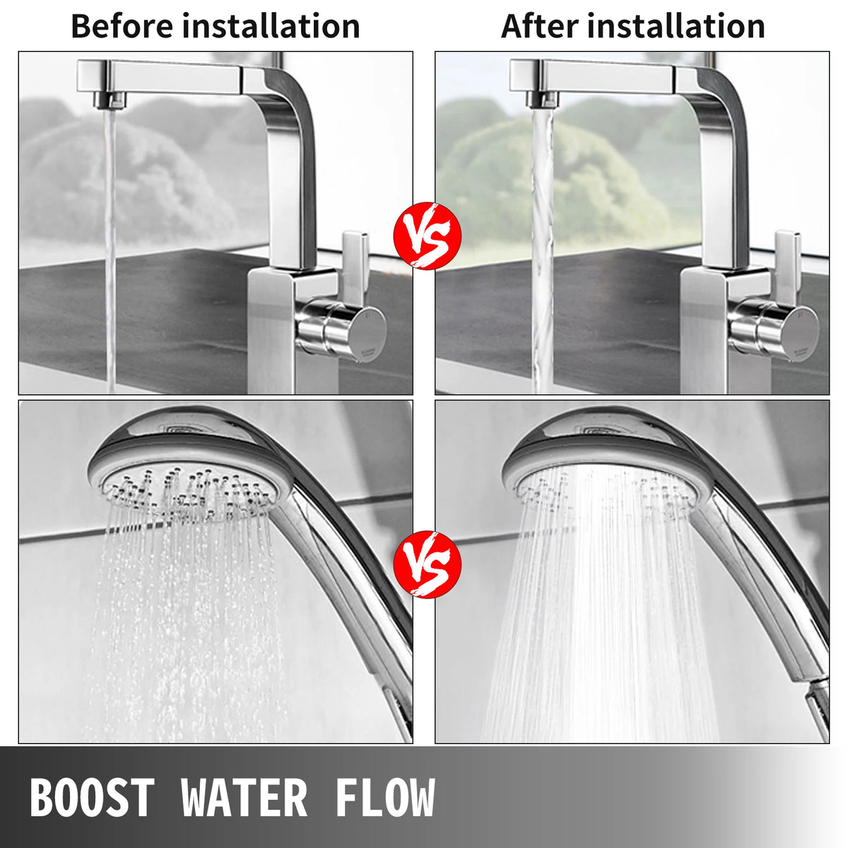 VEVOR Hot Water Circulation Pump 0.6Inch 5.3 GPM 90W Water Booster Pump for Bar Electronic Automatic Home Shower Washing Machine - QUORE