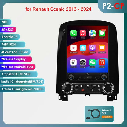 9,7-Inch Android 14 Autoradio – Multimedia Speler – GPS Navigatie – 2-DIN Headunit – CarPlay Android Auto – 4G Connectiviteit – DSP Geluidstechnologie - QUORE