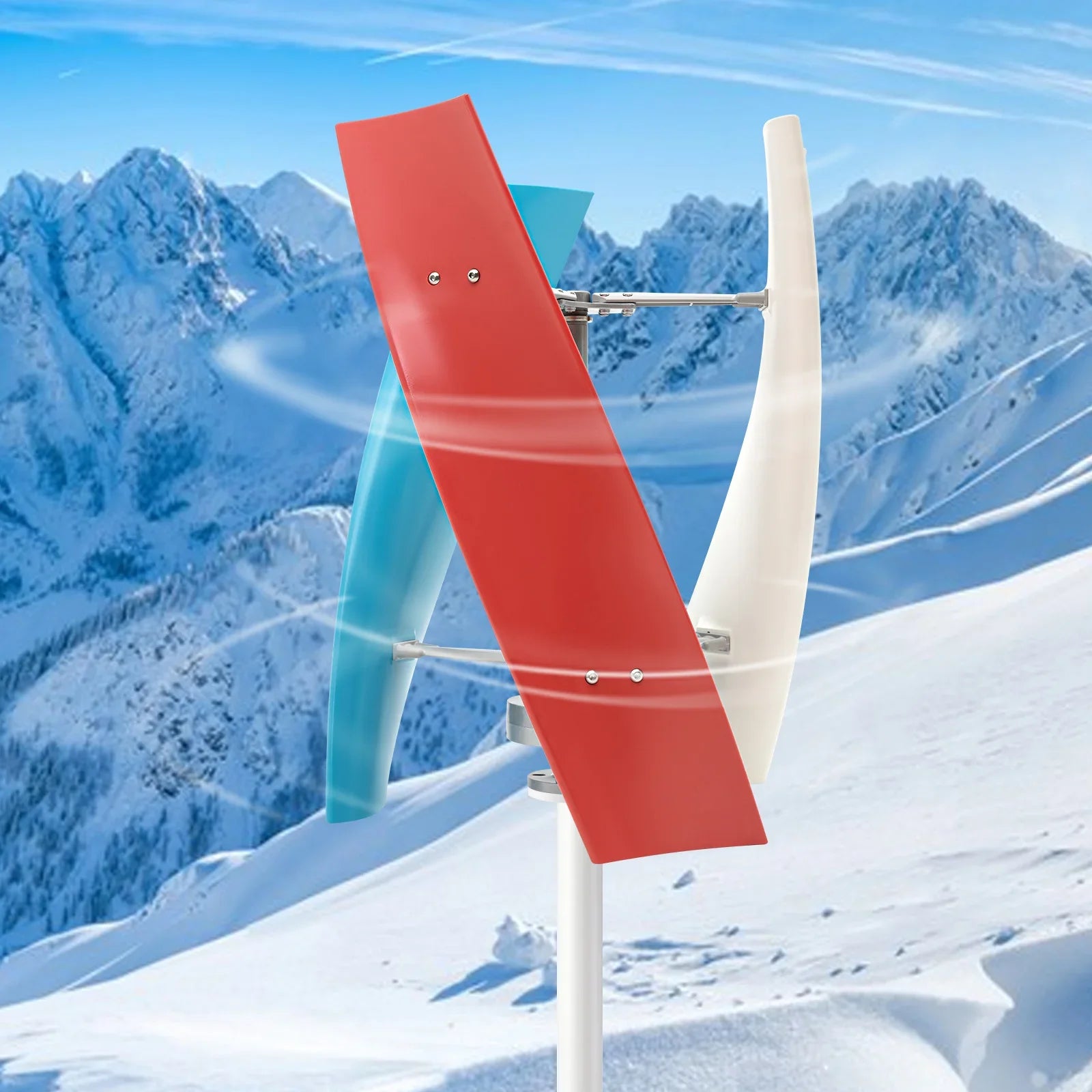 Windturbine – Kleine Windmolen – Energie Generator – Duurzame Turbine – 450W Vermogen – Glasvezel Bladen - QUORE