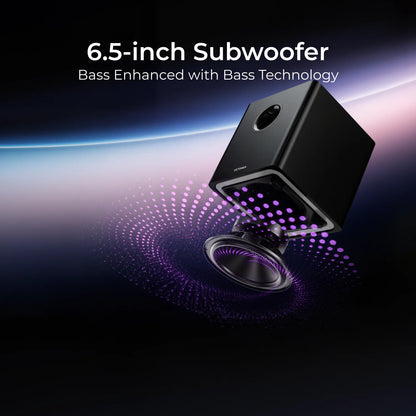 Soundbar – Draadloze Speaker – Home Cinema Geluid – Bluetooth Speaker – Surround Sound Systeem – 9.1 Kanaals Geluid – 6,5 Inch Wireless Subwoofer