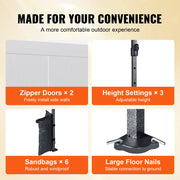 Tent - Luifel - Campingtent - Partytent - Pop-up luifel - Instant luifel - Verwisselbare zijwanden - Draagbaar - Gazebo UV-bestendig - Waterdichte tenten voor buitenevenementen Party - 10x20ft - Zilver