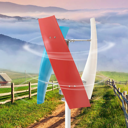 Windturbine – Kleine Windmolen – Energie Generator – Duurzame Turbine – 450W Vermogen – Glasvezel Bladen - QUORE