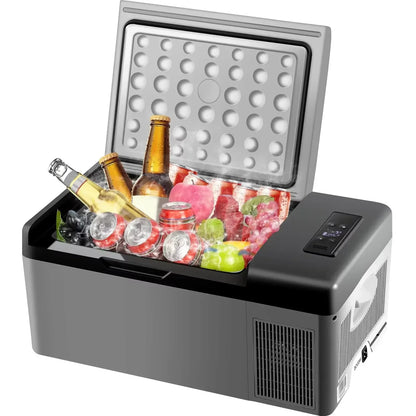 Sihao Mini Fridge Refrigerator Portable Car Freezer 12V/24V 15L/20L Compressor Cooler for Traveling Camping Outdoor Activities