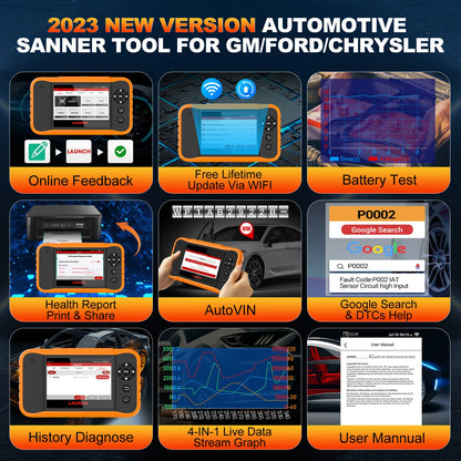 Auto Diagnose Scanner – OBD2 Scanner – Foutcode Lezer – Voertuig Diagnosetool – ECU Scanner – Volledige Systeemdiagnose – Online ECU Codering