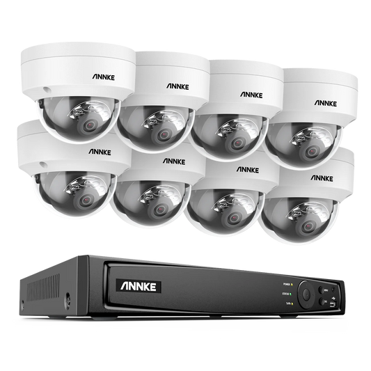 Beveiligingscamera Set – CCTV Camera Systeem – IP Camera Set – 4K Beveiliging – NVR Systeem – 8 Kanaals Met 8 Camera’s – 4K Ultra HD Beelden – PoE Installatie