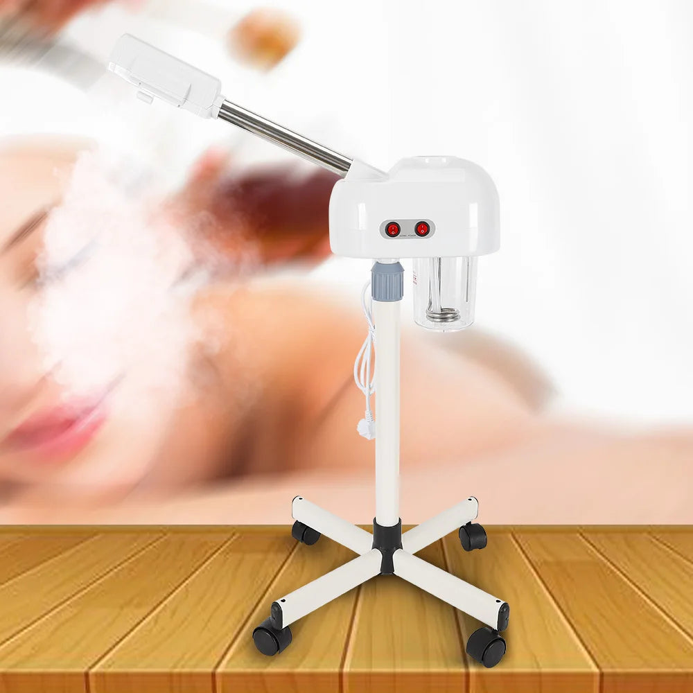 2 in1 Elektrische Gezichtsstomer - Facial Steamer - Gezichtsreiniger - Face Steamer Gezichtssauna - Gezicht Stomer Stoomapparaat - Sauna - Koud - Warm - QUORE