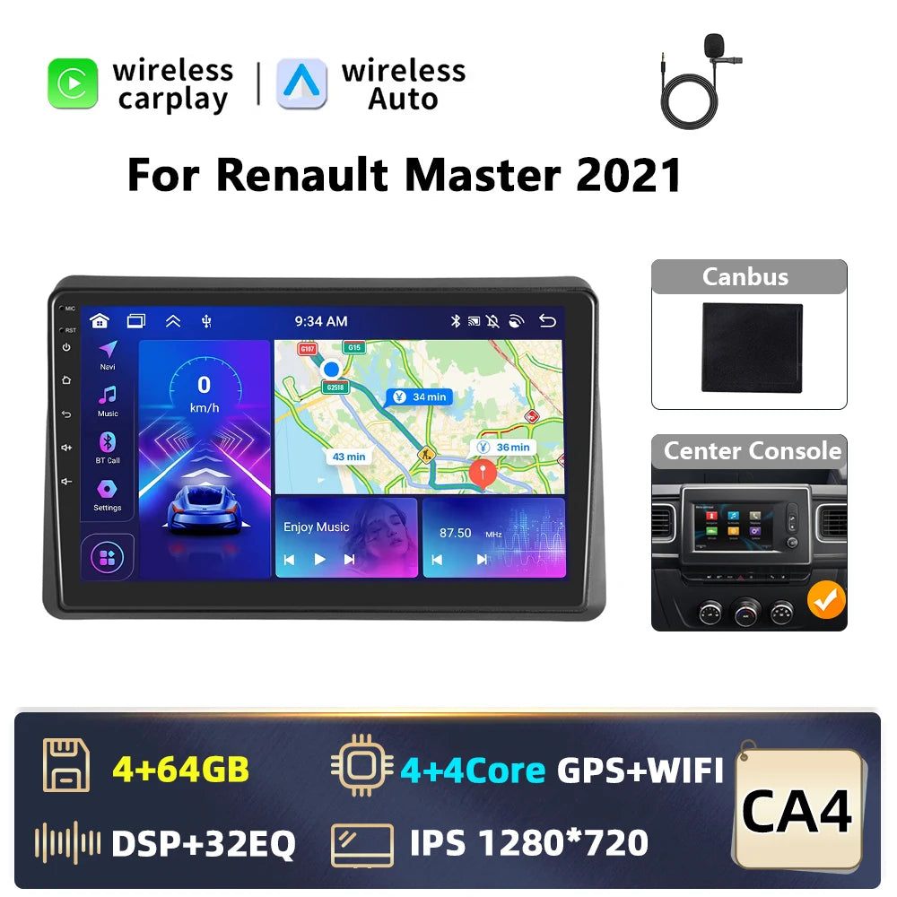 10,1" Android 2DIN Autoradio – Multimedia Speler – Auto Stereo – Touchscreen – Navigatie – CarPlay & Android Auto – Duidelijk HD Scherm – Dubbele USB & Bluetooth
