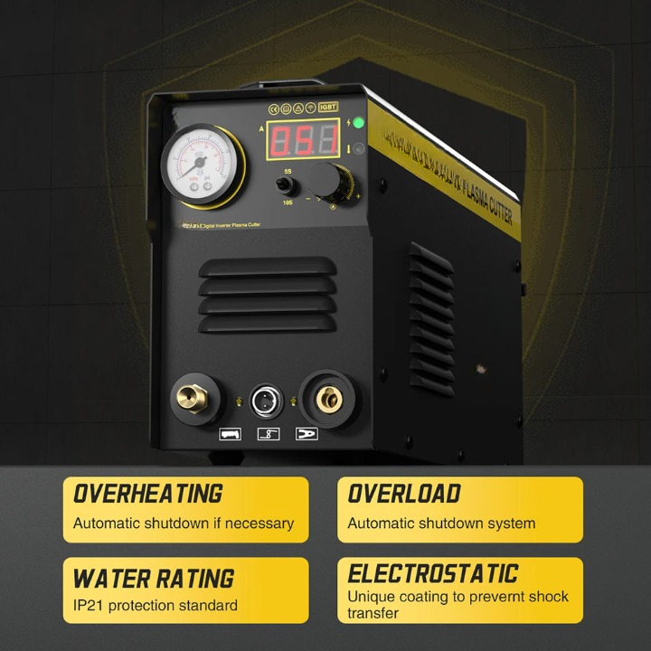 Plasmasnijder – Plasmasnijmachine – Metaalsnijder – Snijapparaat – Compact En Lichtgewicht – 20-50A Stroomsterkte – Pilot-Arc Systeem - IGBT Inverter