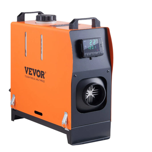 Vevor - Diesel heater - 8KW - 12V - All in one air heater with LCD - switch - remote control - Low Noise - for cars, trucks, campers - Orange