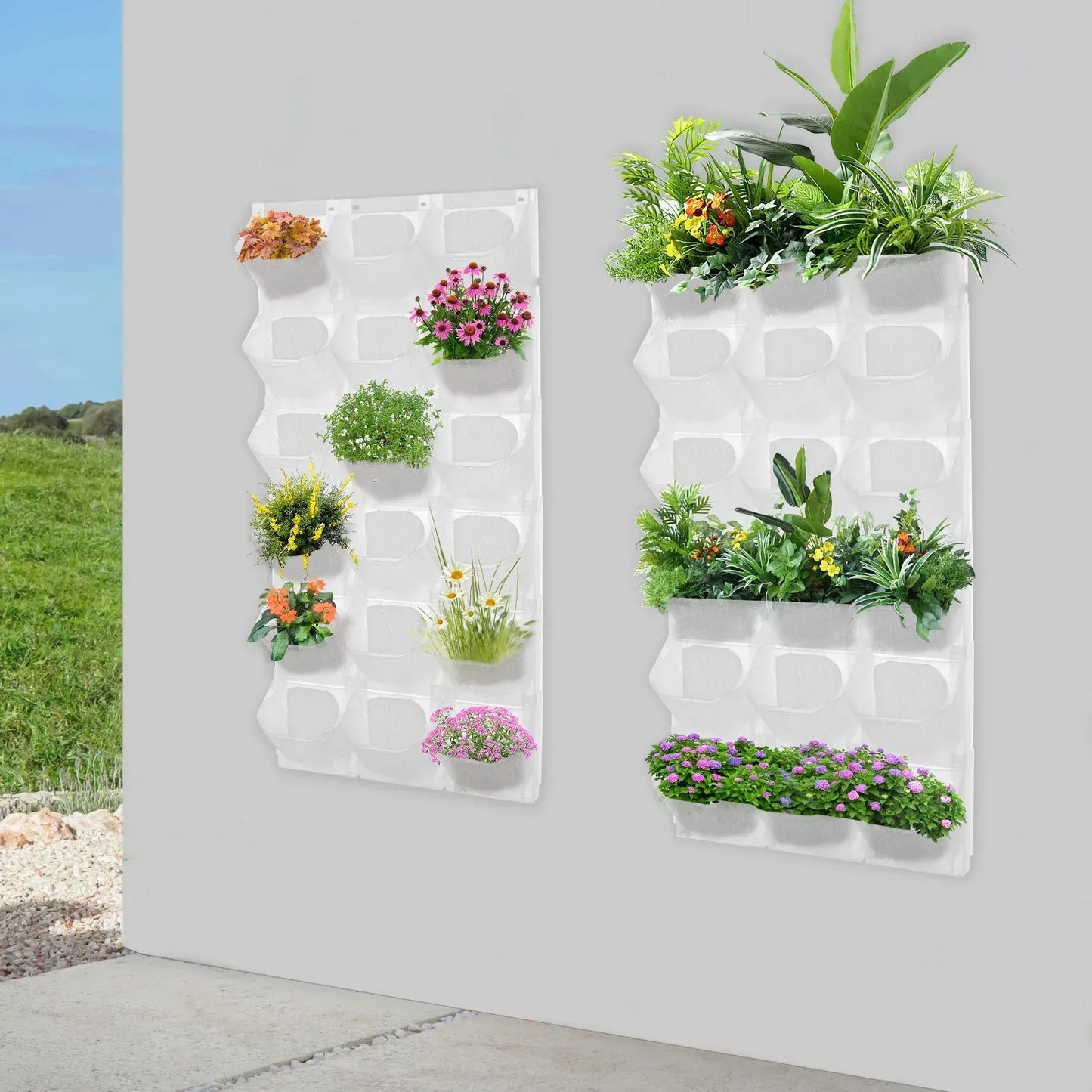 Wandplantenhouder – Wandplantenbak – Verticale Tuin – Muurplantenhouder – Ruimtebesparend – 36 Potten – Duurzaam Kunststof
