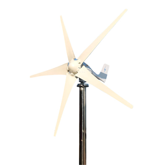 Windturbine - Windmolen - Windturbine Generator - Windenergie - 2000W - 24V - met MPPT Hybride Regeling - 5 Messen - Stille en Efficiënte Energieoplossing - voor Thuisgebruik