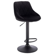 Adjustable Bar Stool - Bar Stool - Bar Stools with Backrest - Footrest - Chrome Steel - Ergonomic Design - Khaki Leather