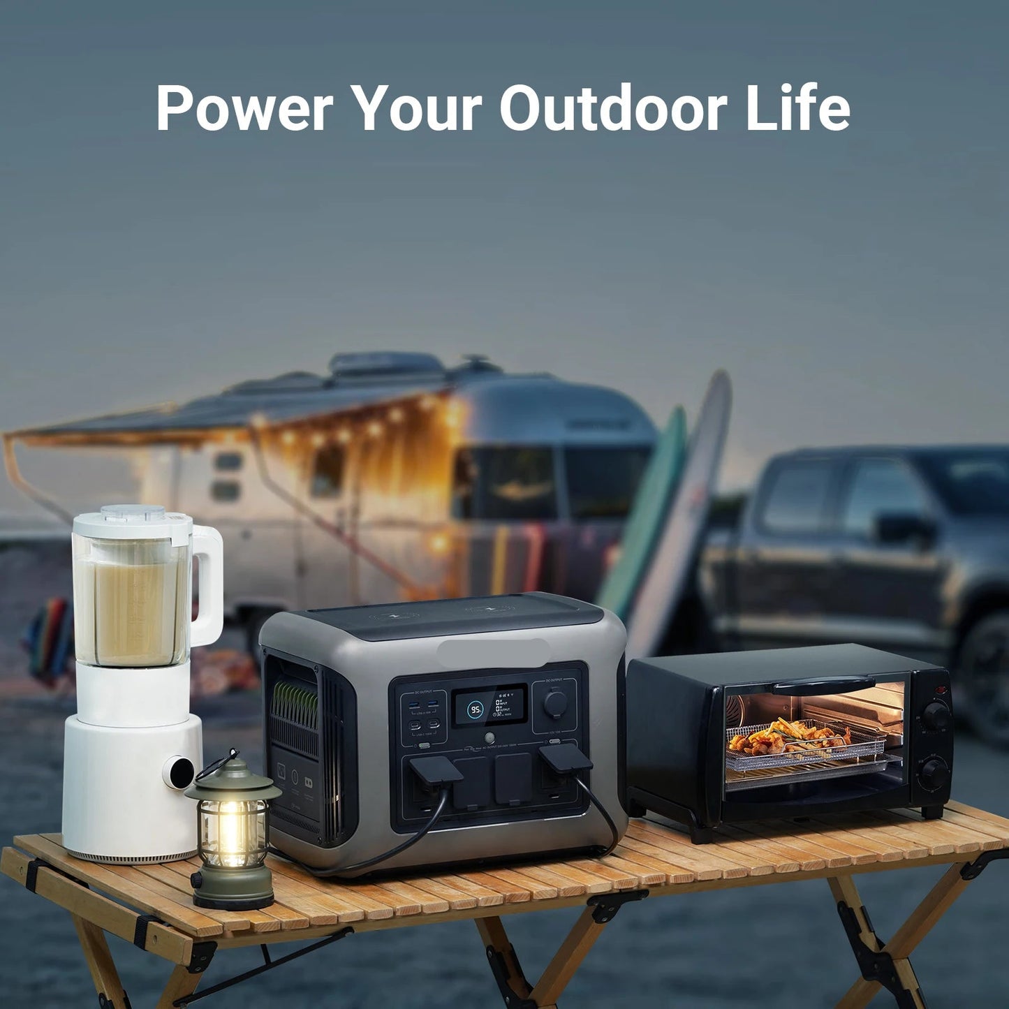 Draagbare Powerstation – Mobiele Accu – Noodstroom Generator – Zonne Energie Station – 1152Wh Capaciteit – 140W Continu Stroom