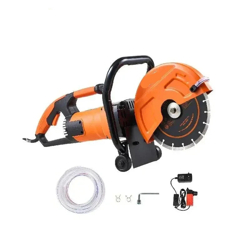 Elektrische Betonzaag - Betonfrees - Betonzagen - Steenzaagmachine - Muurfrees - Zaagmachine - 16 Inch Cirkelzaag Cutter - 1800W - 6 Inch Snijdiepte - Nat/Droog Snijden - voor Beton - Steen - en Baksteen