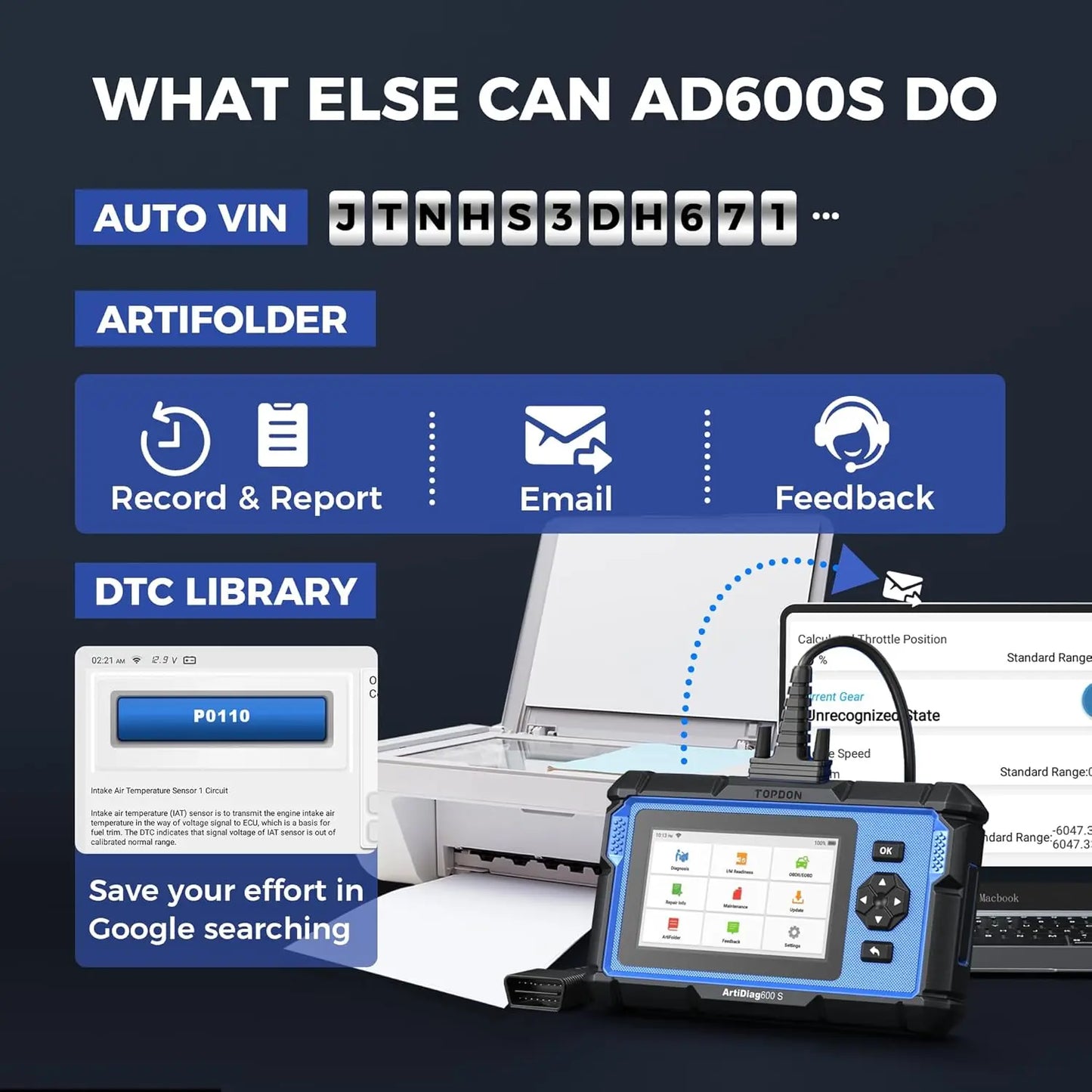 OBD Scanner - OBD2 - Auto Scanner - Auto uitlezen - Diagnose Apparatuur voor Auto's - Professioneel Scanner - Volledige Auto Diagnosetool met ABS, Airbag, Olie, EPB, DPF, TPMS, BMS Resets - Levenslang Gratis Updates